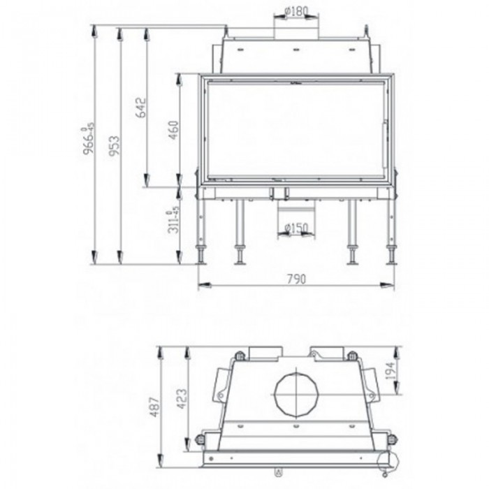 Каминная топка BeF Home Inter 7