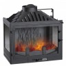 Каминная топка Uniflam 700 Standart с шибером + правое и левое боковое стекло